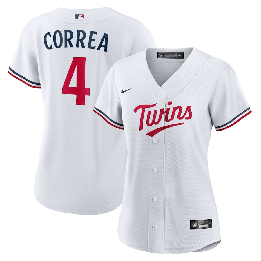 Women's Minnesota Twins Carlos Correa White Home Replica Player Jersey