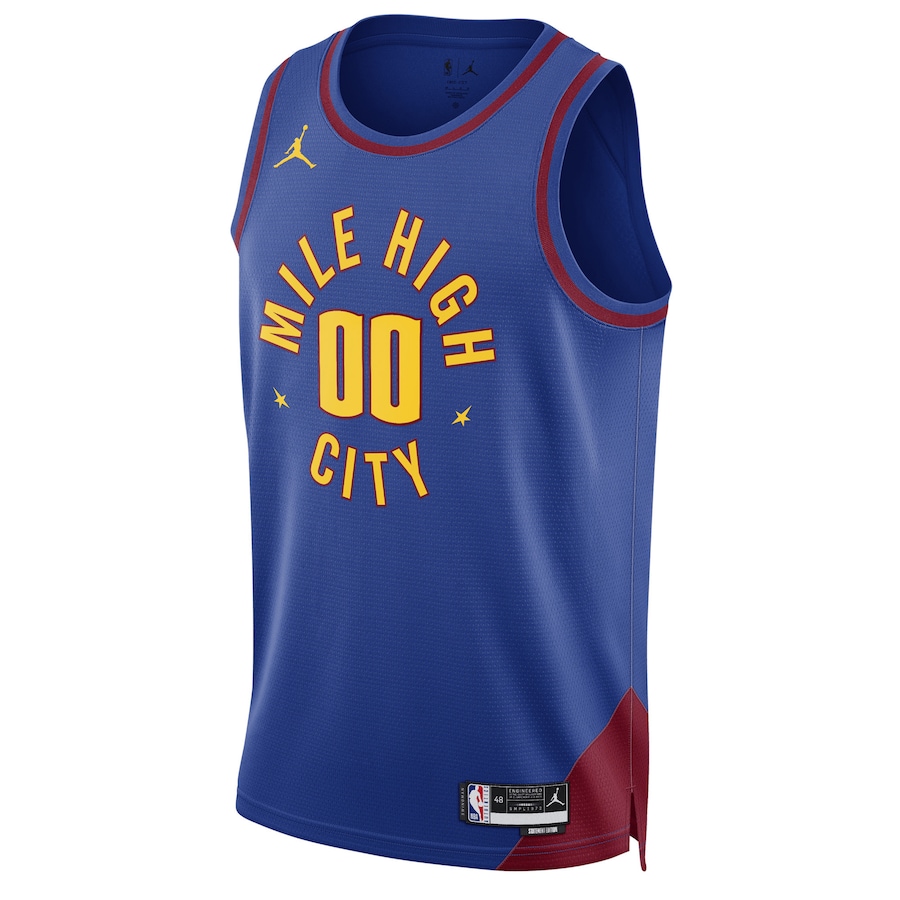 Unisex NBA Denver Nuggets Jordan Brand Blue 2022/23 Swingman Custom Jersey - Statement Edition