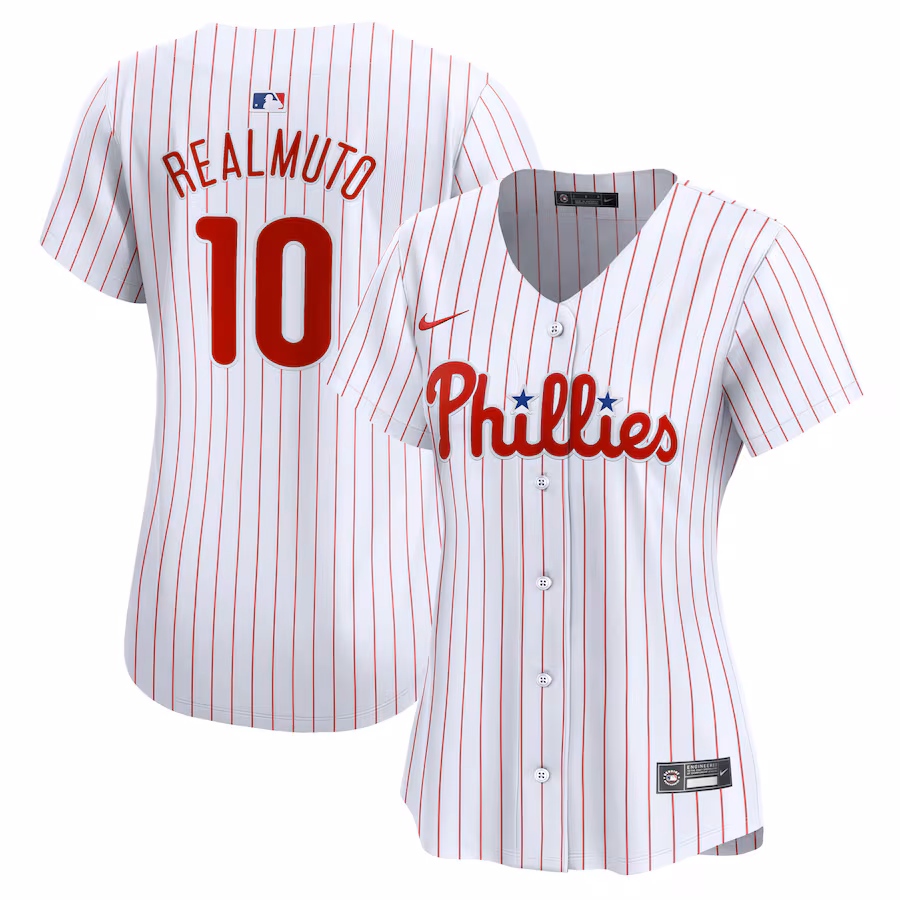 Women's Philadelphia Phillies J.T. Realmuto Nike White Home Limited Player Jersey