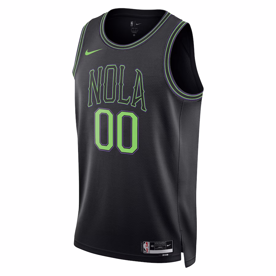 Unisex New Orleans Pelicans Nike Black 2023/24 Custom Swingman Jersey - City Edition