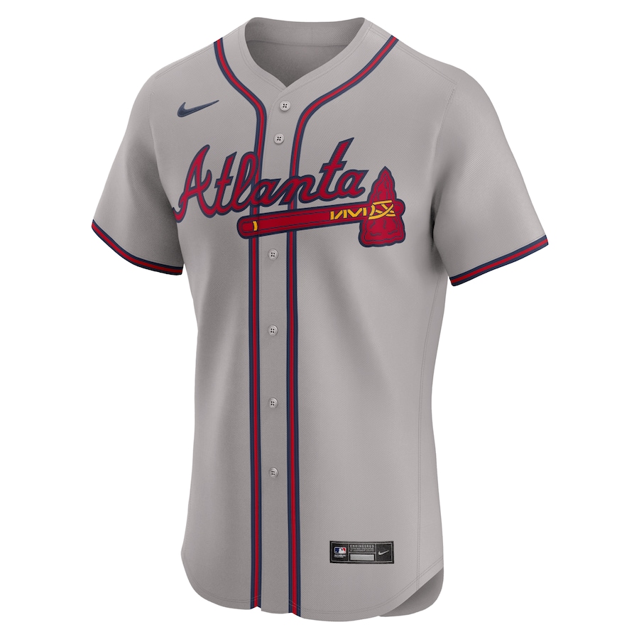 Women's Atlanta Braves Nike Gray 2024 Jackie Robinson Day Elite Jersey