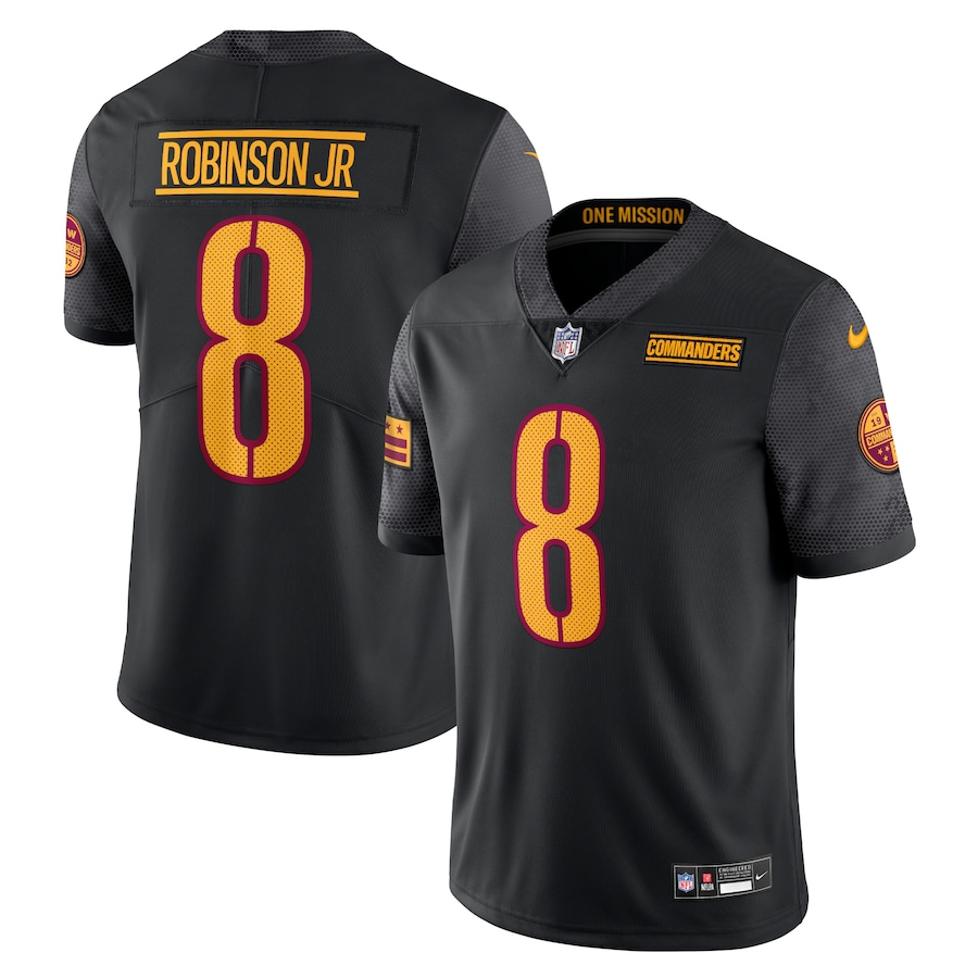 Mens Washington Commanders Brian Robinson Jr. Black Vapor Untouchable Limited Jersey