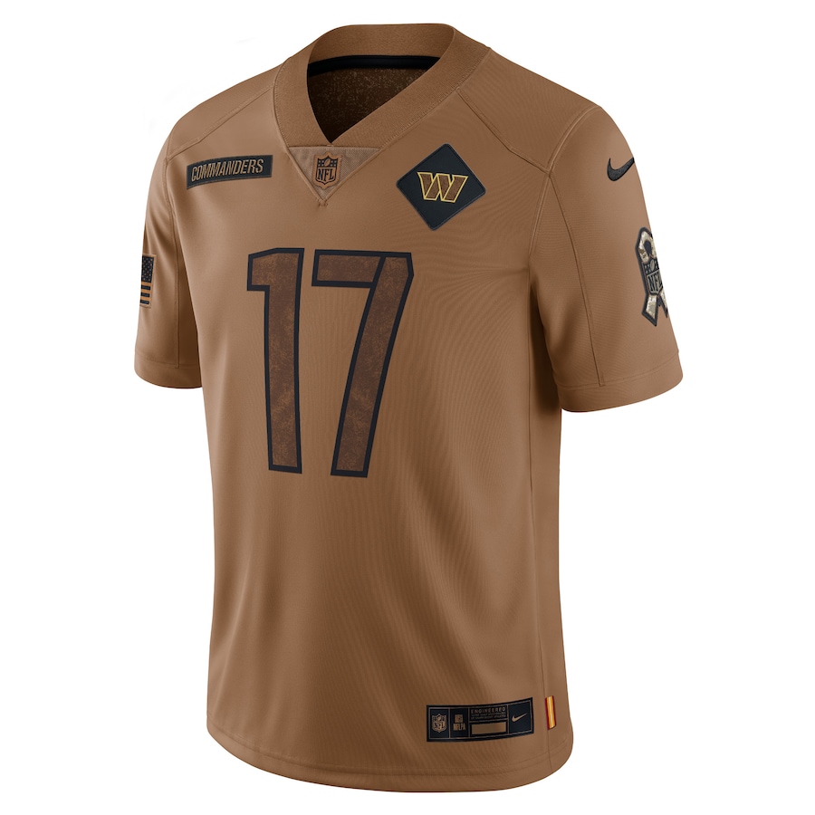 Mens Washington Commanders Terry McLaurin Brown 2023 Salute To Service Limited Jersey