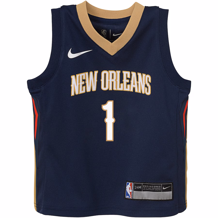 Infant New Orleans Pelicans Zion Williamson Nike Navy Swingman Player Jersey - Icon Edition