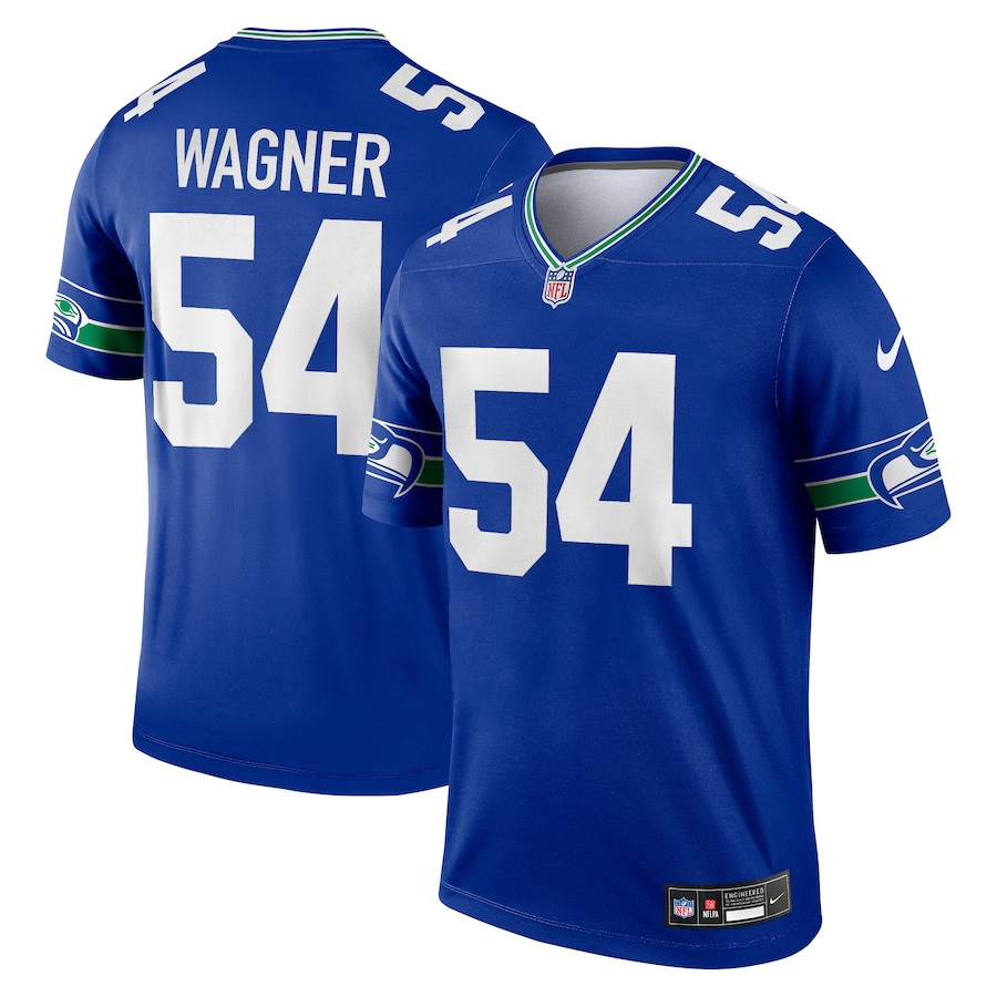 Mens Seattle Seahawks Bobby Wagner Royal Alternate Legend Player Jersey
