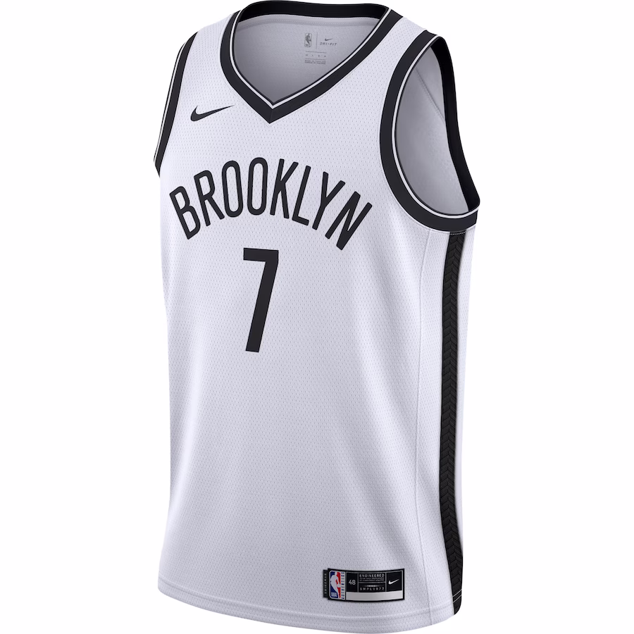 Men's Brooklyn Nets Kevin Durant Nike White 2020/21 Swingman Jersey - Association Edition