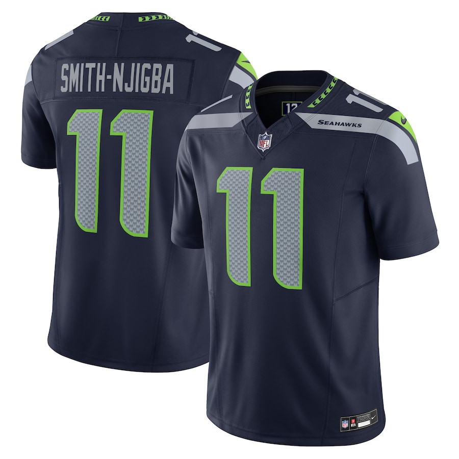 Mens Seattle Seahawks Jaxon Smith-Njigba Navy Vapor F.U.S.E. Limited Jersey