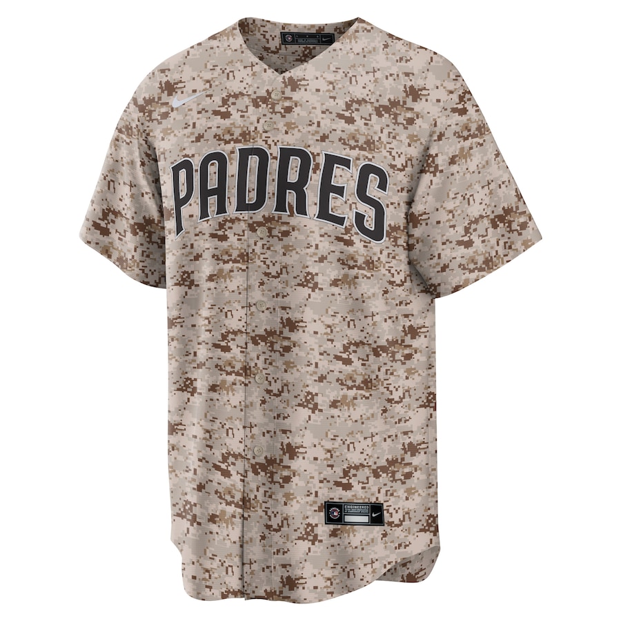 Men's San Diego Padres Fernando Tatis Jr. Camo USMC Alternate Replica Player Jersey