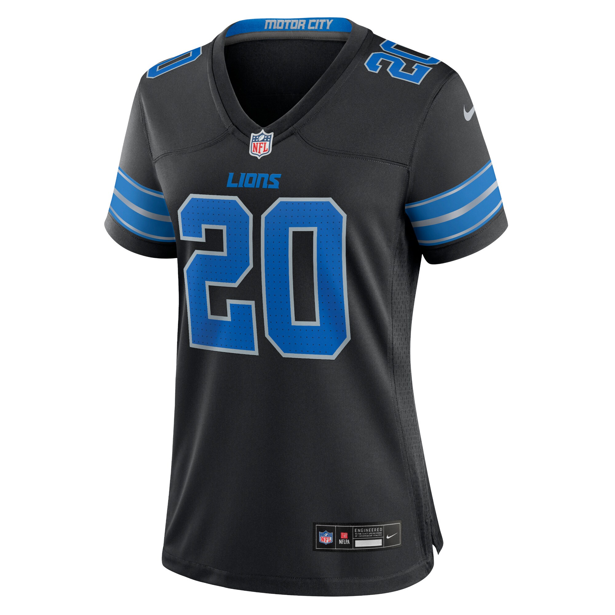Barry Sanders Detroit Lions Women's 2nd Alternate Retired Player Game Jersey - Black