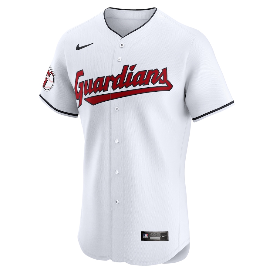 Men's Cleveland Guardians White Home Elite Pick-A-Player Retired Roster Jersey