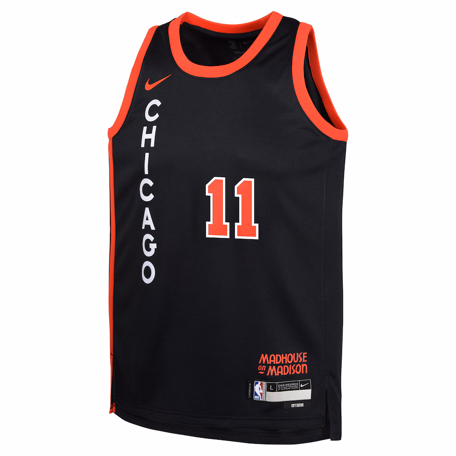 Youth Chicago Bulls DeMar DeRozan Nike Black Swingman Replica Jersey - City Edition