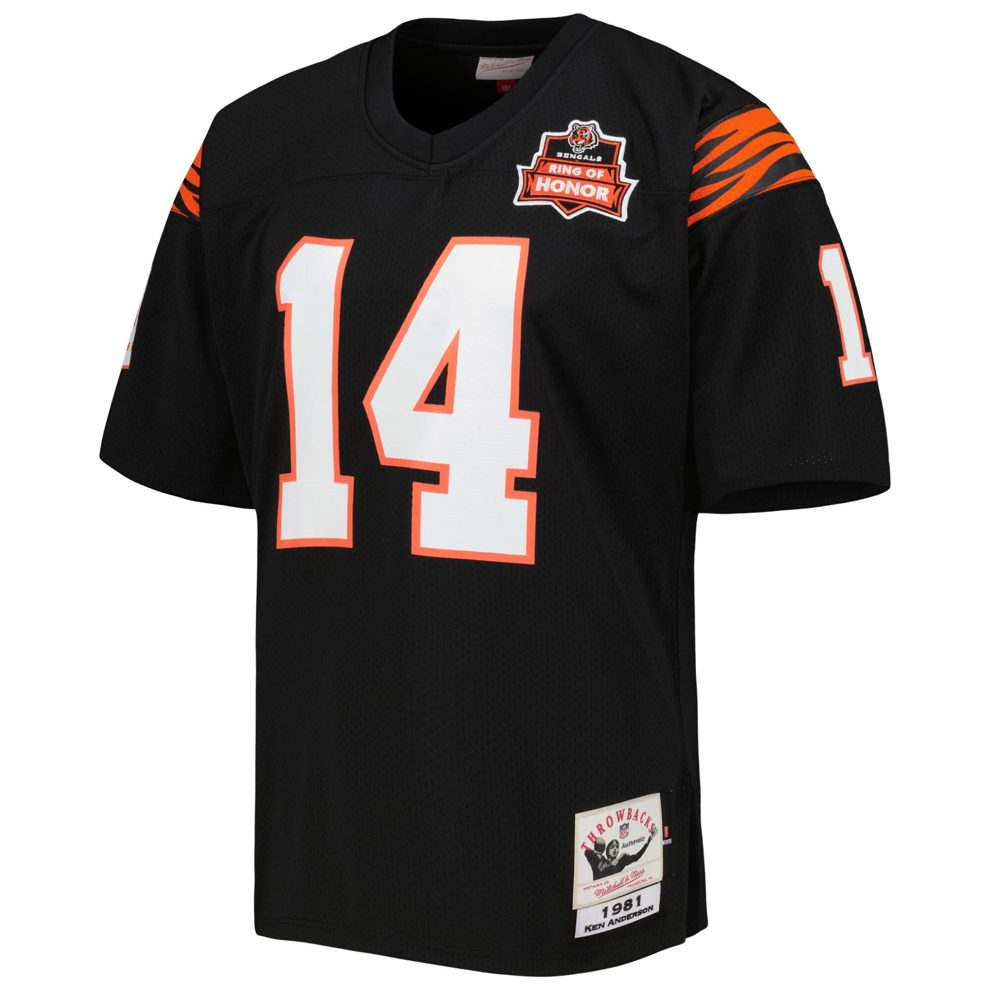 Ken Anderson Cincinnati Bengals 1981 Mitchell & Ness Authentic Throwback Retired Player Jersey - Black