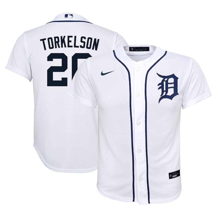 Youth Detroit Tigers Spencer Torkelson White Home Replica Player Jersey