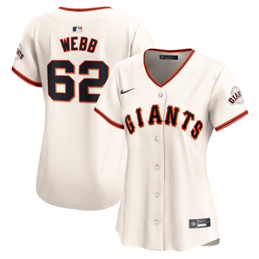 Women's San Francisco Giants Logan Webb Cream Home Limited Player Jersey