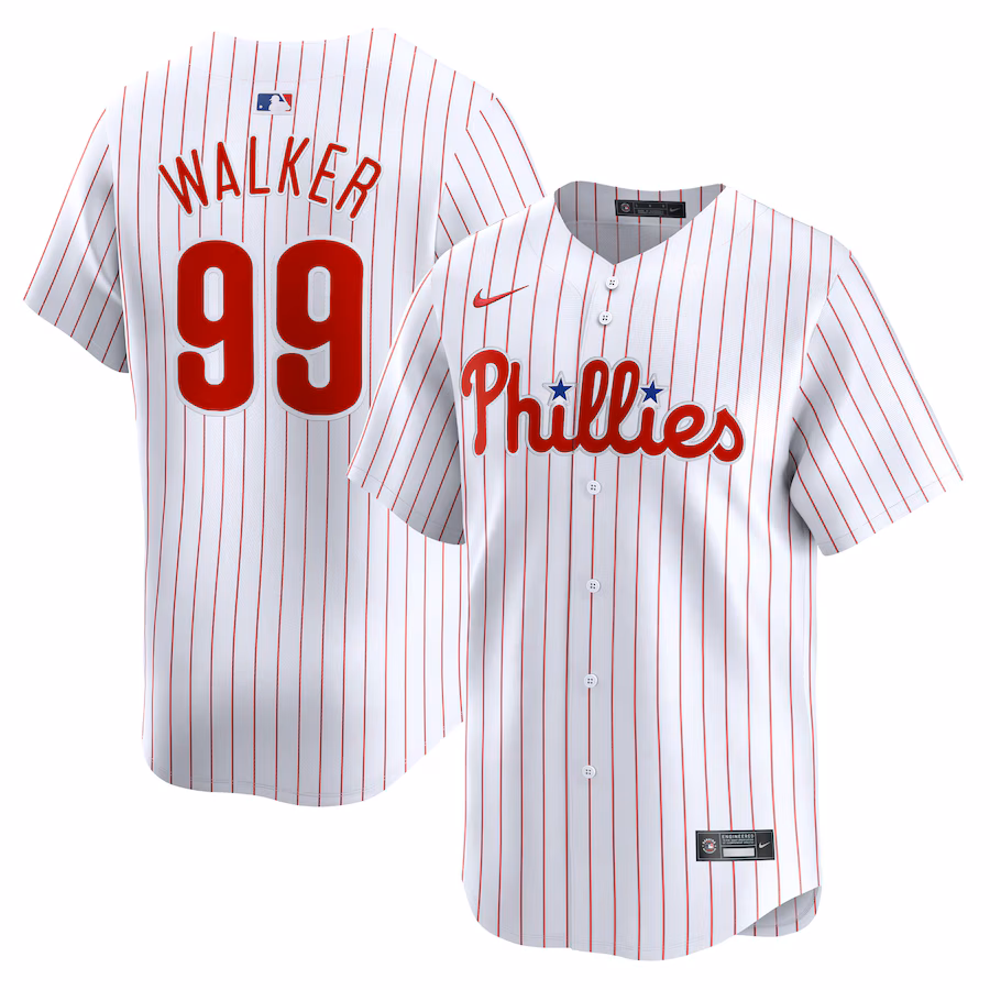 Youth Philadelphia Phillies Taijuan Walker Nike White Home Limited Player Jersey