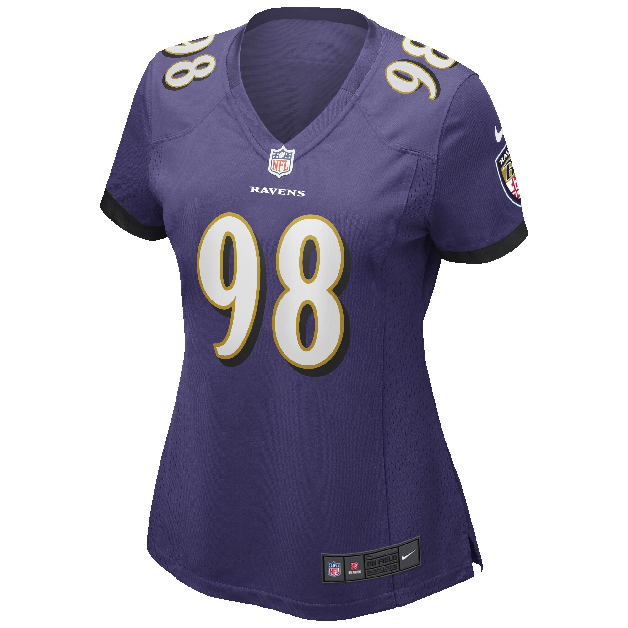 Tony Siragusa Baltimore Ravens Women's Game Retired Player Jersey - Purple
