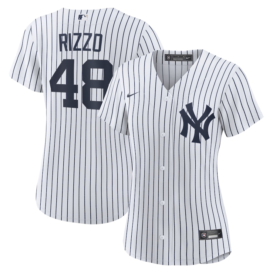 Women's New York Yankees Anthony Rizzo White Home Official Replica Player Jersey