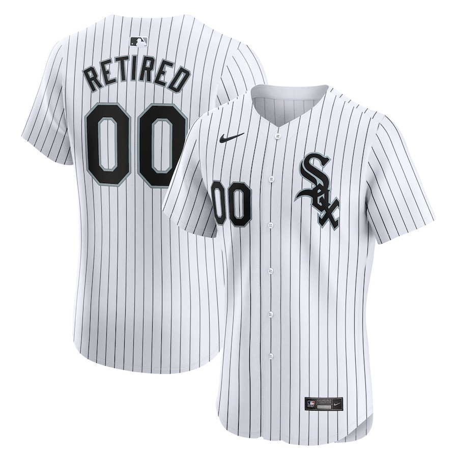 Men's Chicago White Sox White Home Elite Pick-A-Player Retired Roster Jersey