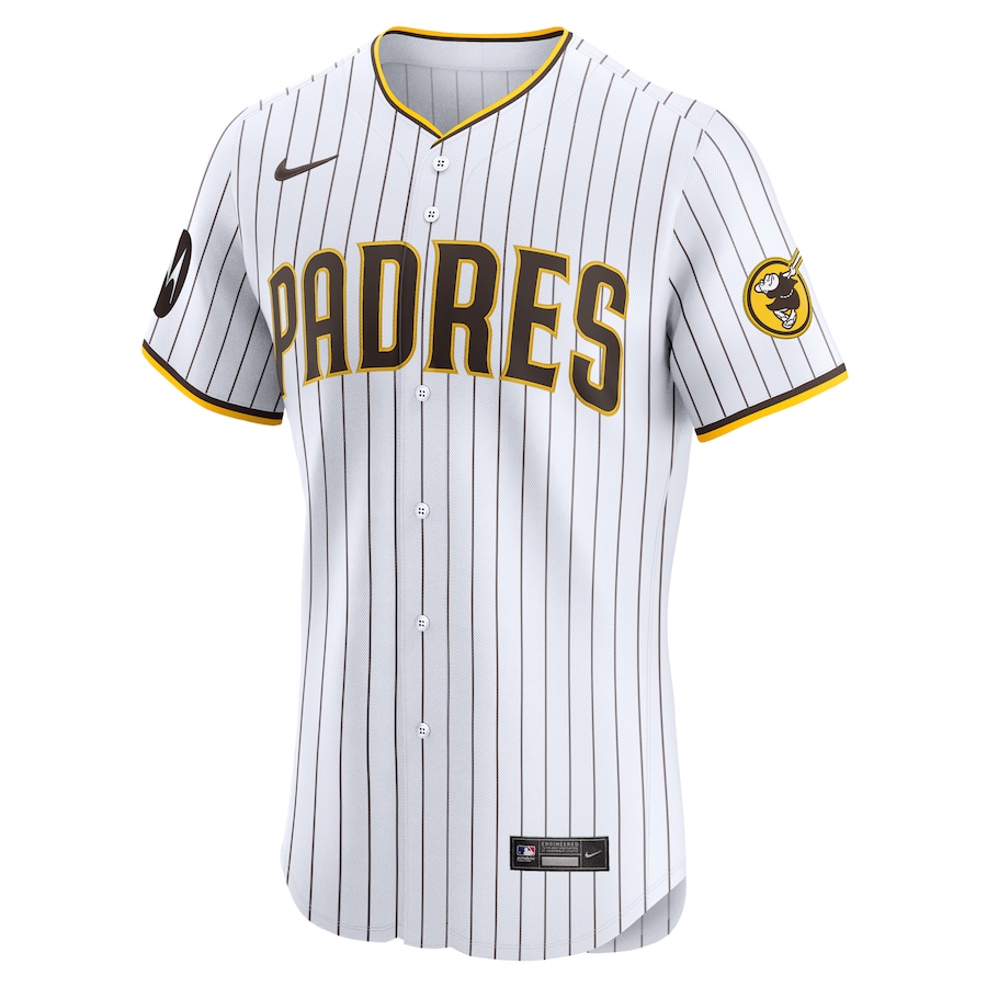 Men's San Diego Padres White Home Elite Pick-A-Player Retired Roster Patch Jersey