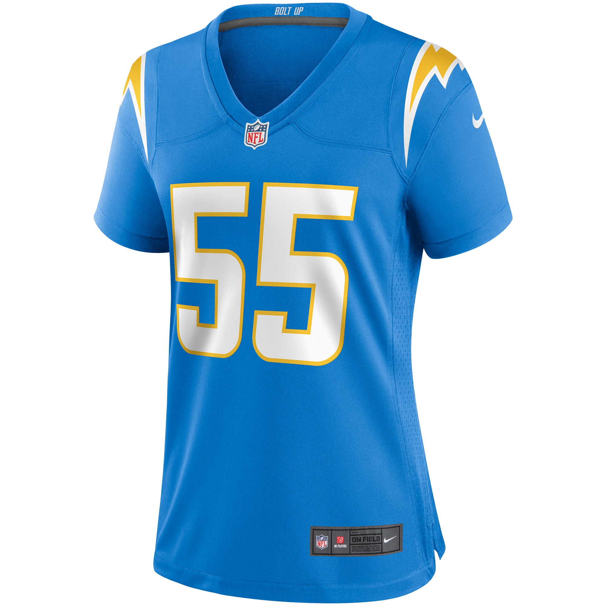 Junior Seau Los Angeles Chargers Women's Game Retired Player Jersey - Powder Blue