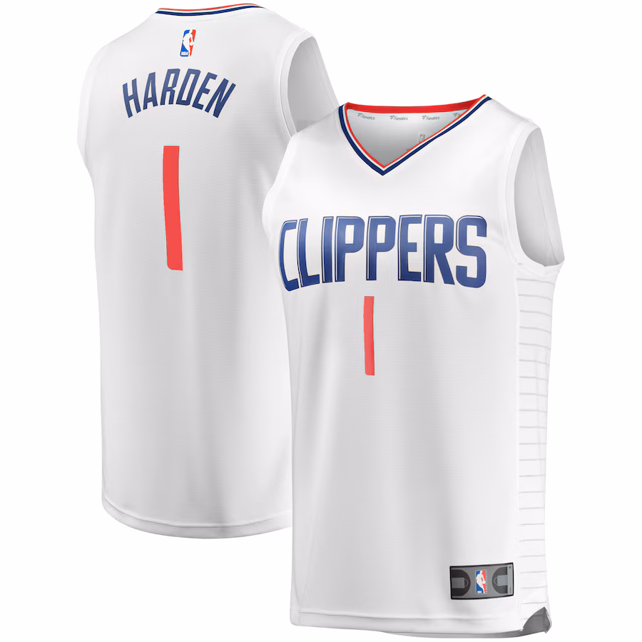 James Harden LA Clippers Fanatics Fast Break Player Jersey - Association Edition - White