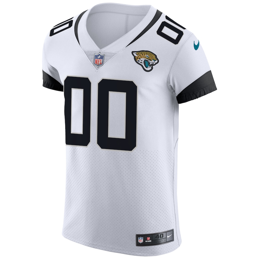 Mens Jacksonville Jaguars White Vapor Untouchable Elite Custom Jersey