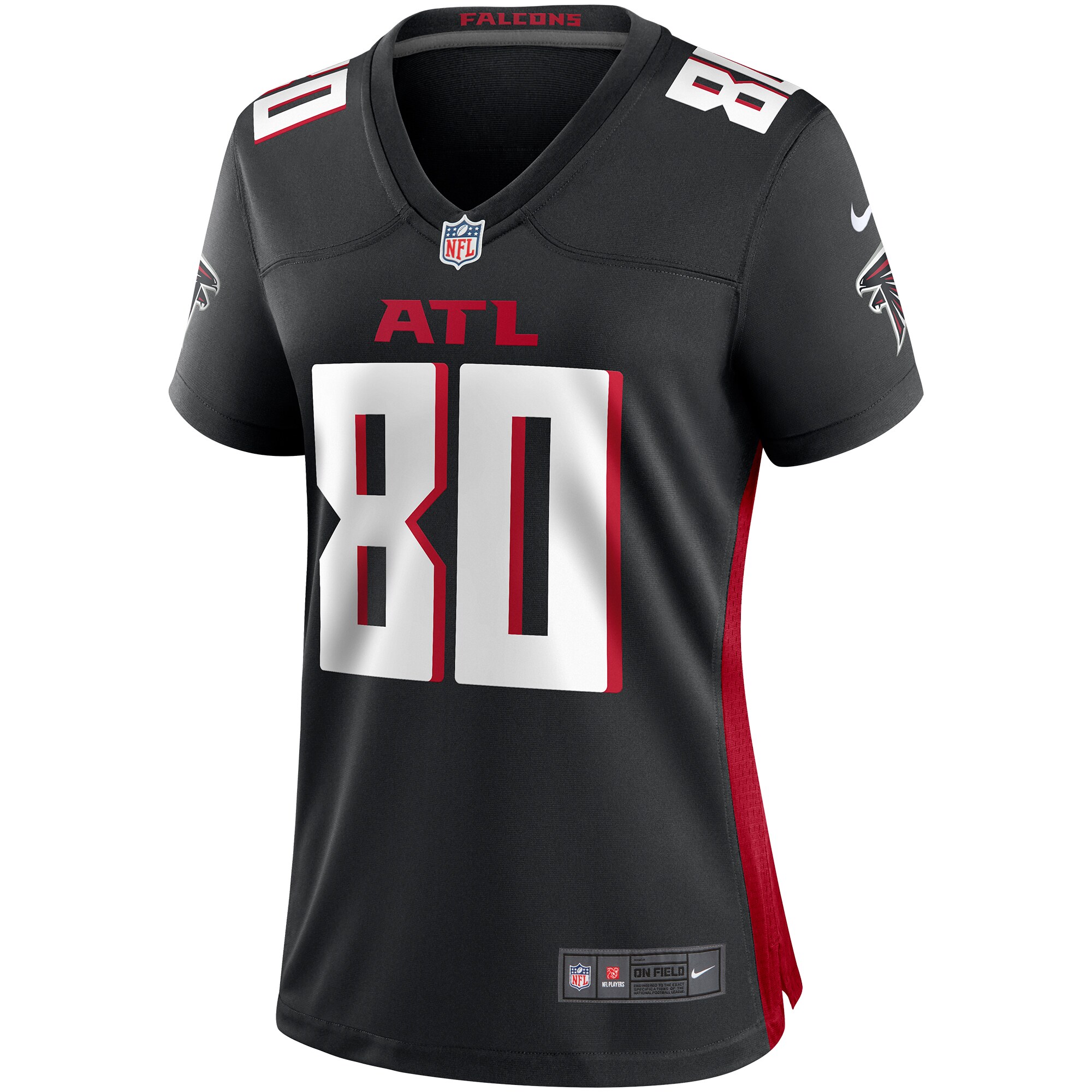 Andre Rison Atlanta Falcons Women's Game Retired Player Jersey - Black