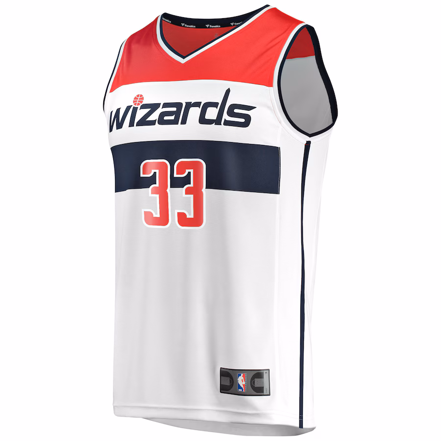 Kyle Kuzma Washington Wizards Fanatics Fast Break Replica Jersey - Association Edition - White