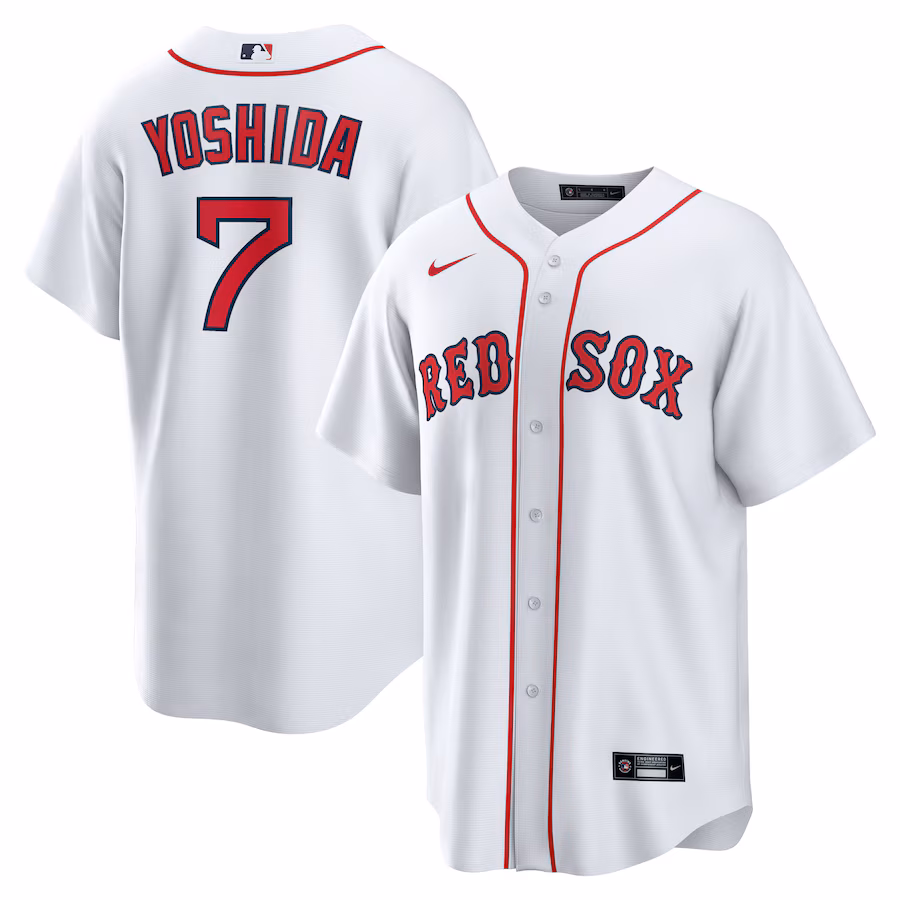 Youth Boston Red Sox Masataka Yoshida Nike White Replica Player Jersey