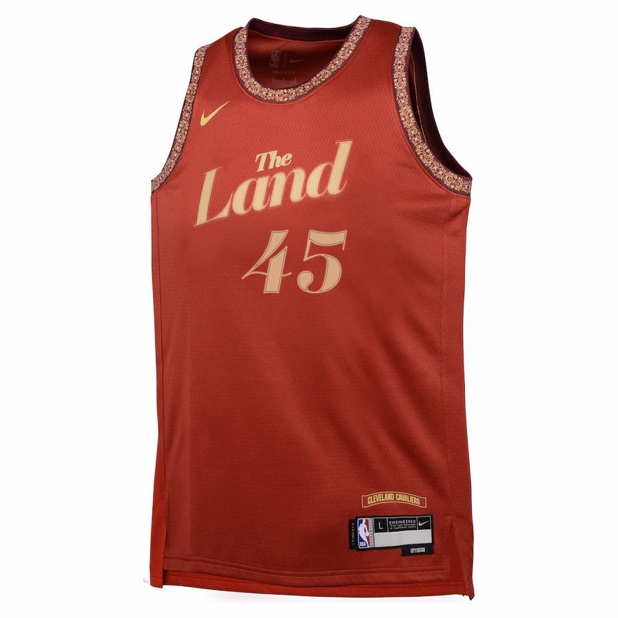 Youth Cleveland Cavaliers Donovan Mitchell Nike Wine Swingman Replica Jersey - City Edition