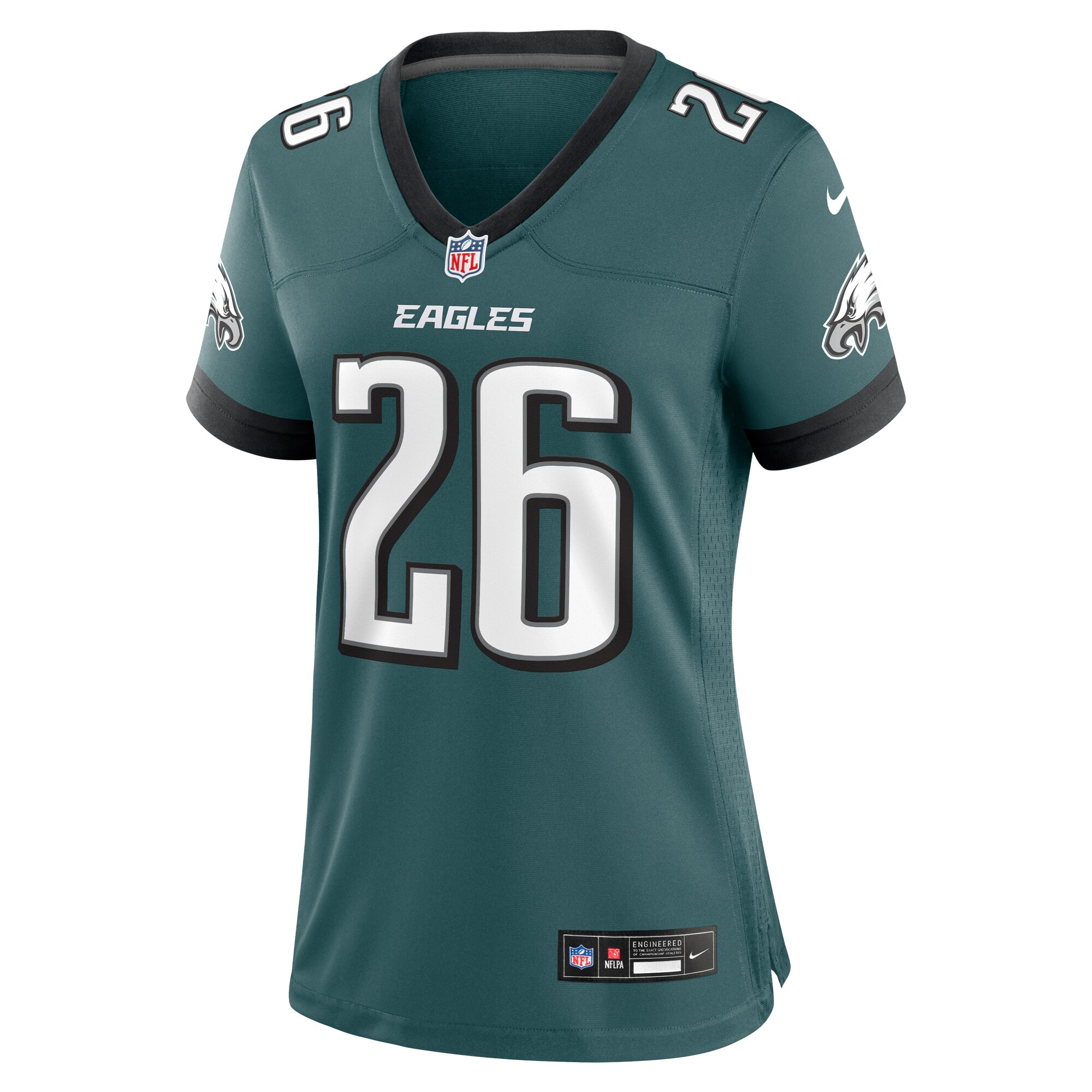 Saquon Barkley Philadelphia Eagles Women's Game Player Jersey - Midnight Green