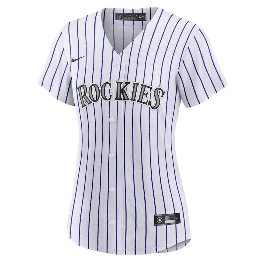 Women's Colorado Rockies Kris Bryant White/Purple Replica Player Jersey