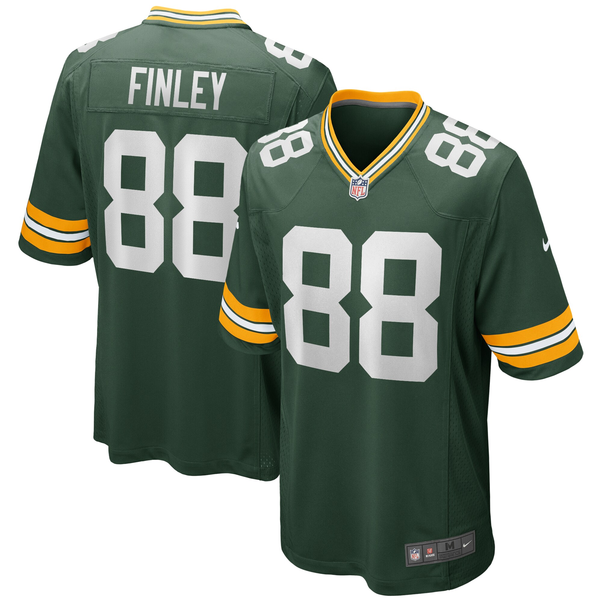 Jermichael Finley Green Bay Packers Game Retired Player Jersey - Green