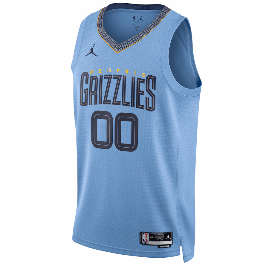 Unisex Memphis Grizzlies Jordan Brand Blue 2022/23 Swingman Custom Jersey - Statement Edition