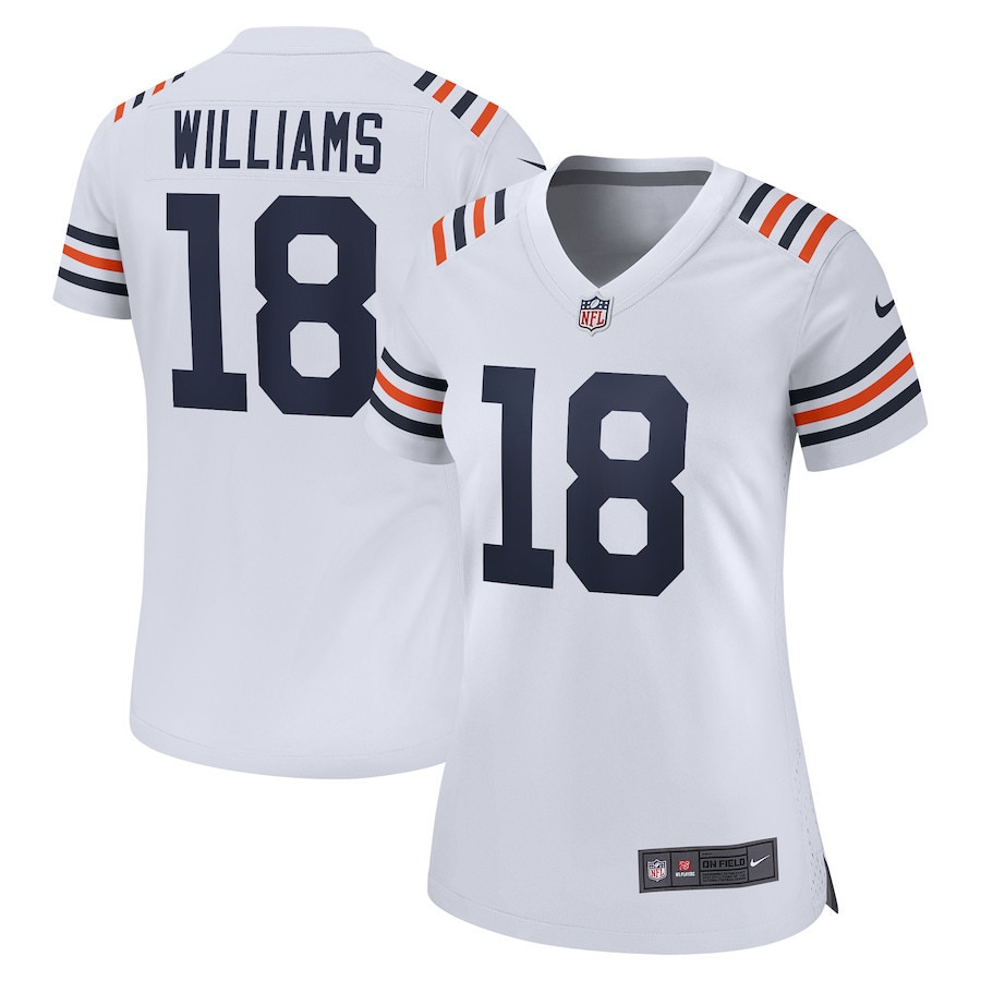 Caleb Williams 18 Chicago Bears 2024 NFL Draft 2nd Alternate Game Player Jersey - White