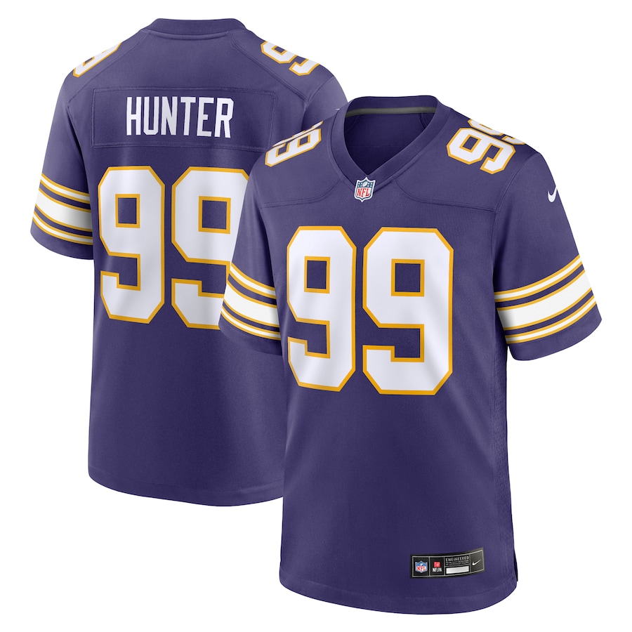 Mens Minnesota Vikings Danielle Hunter Purple Classic Player Game Jersey