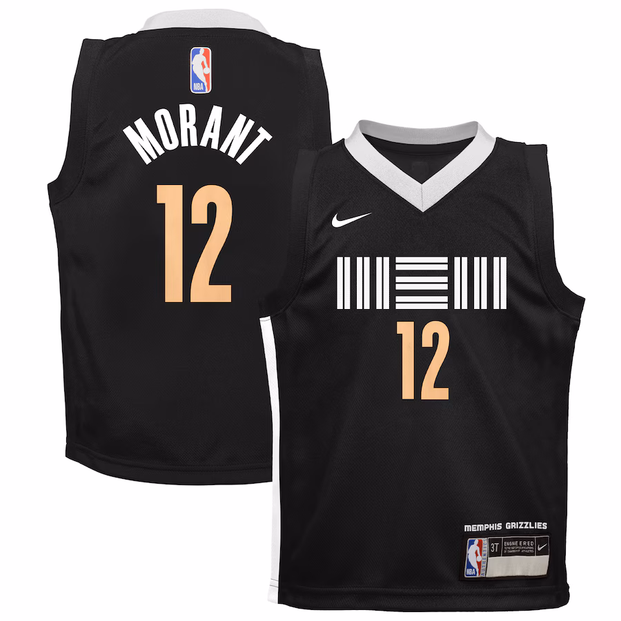 Infant Memphis Grizzlies Ja Morant Nike Black 2023/24 Swingman Replica Jersey - City Edition