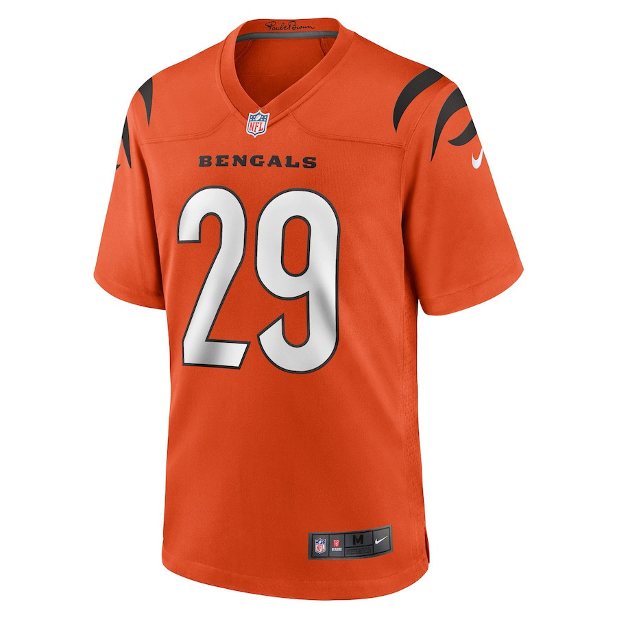 Cam Taylor-Britt 29 Cincinnati Bengals Alternate Game Men Jersey - Orange
