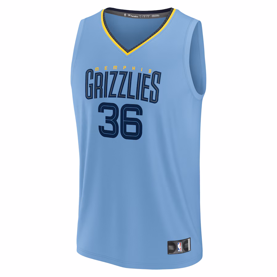 Marcus Smart Memphis Grizzlies Fanatics Fast Break Player Jersey - Statement Edition - Light Blue