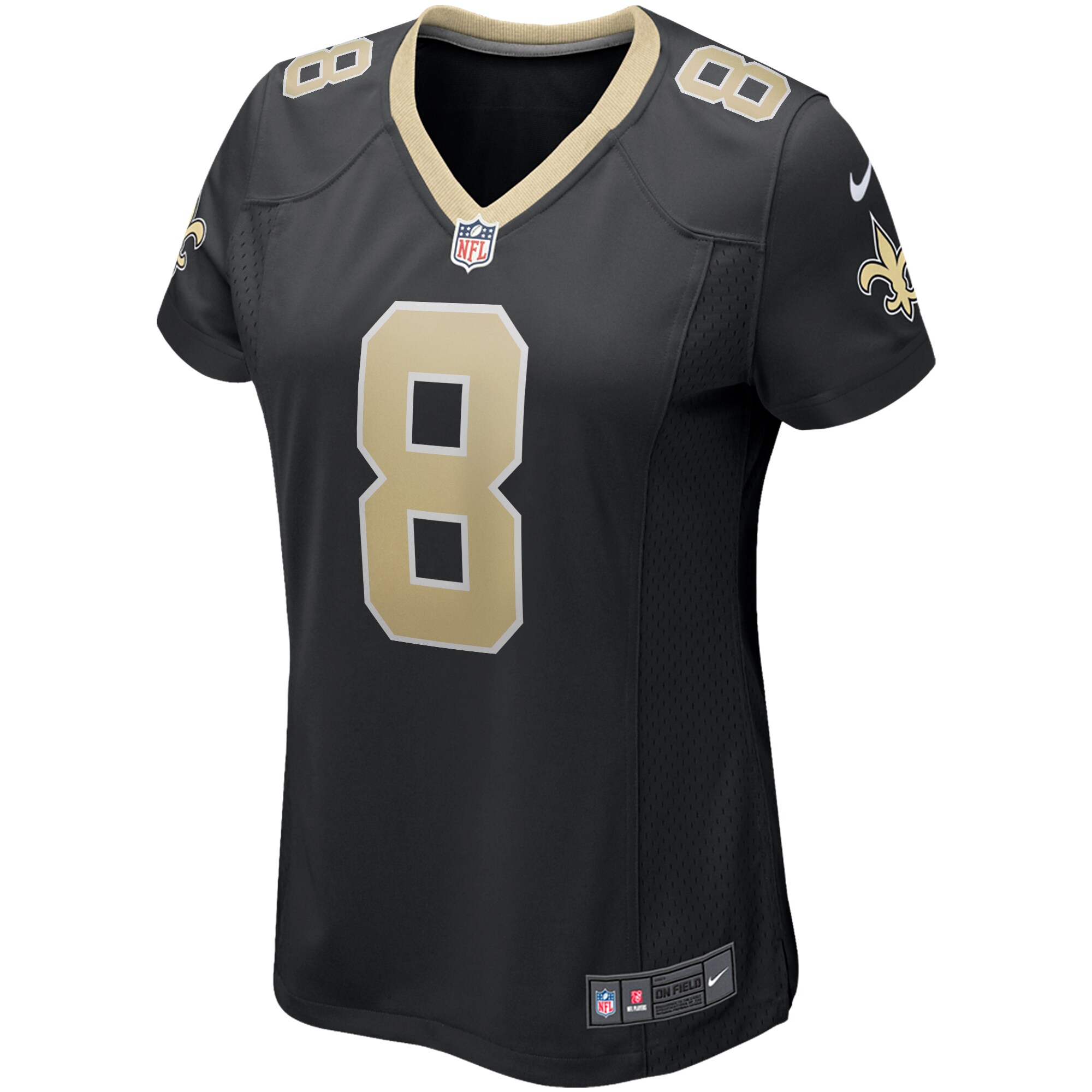 Archie Manning New Orleans Saints Women's Game Retired Player Jersey - Black
