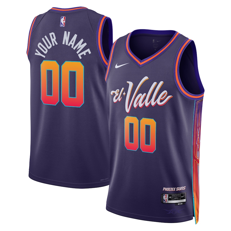 Unisex Phoenix Suns Nike Purple 2023/24 Custom Swingman Jersey - City Edition