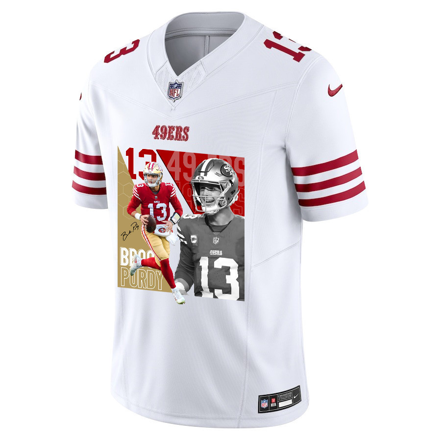 Brock Purdy 13 San Francisco 49ers The Son of Steel Game Men Jersey - White