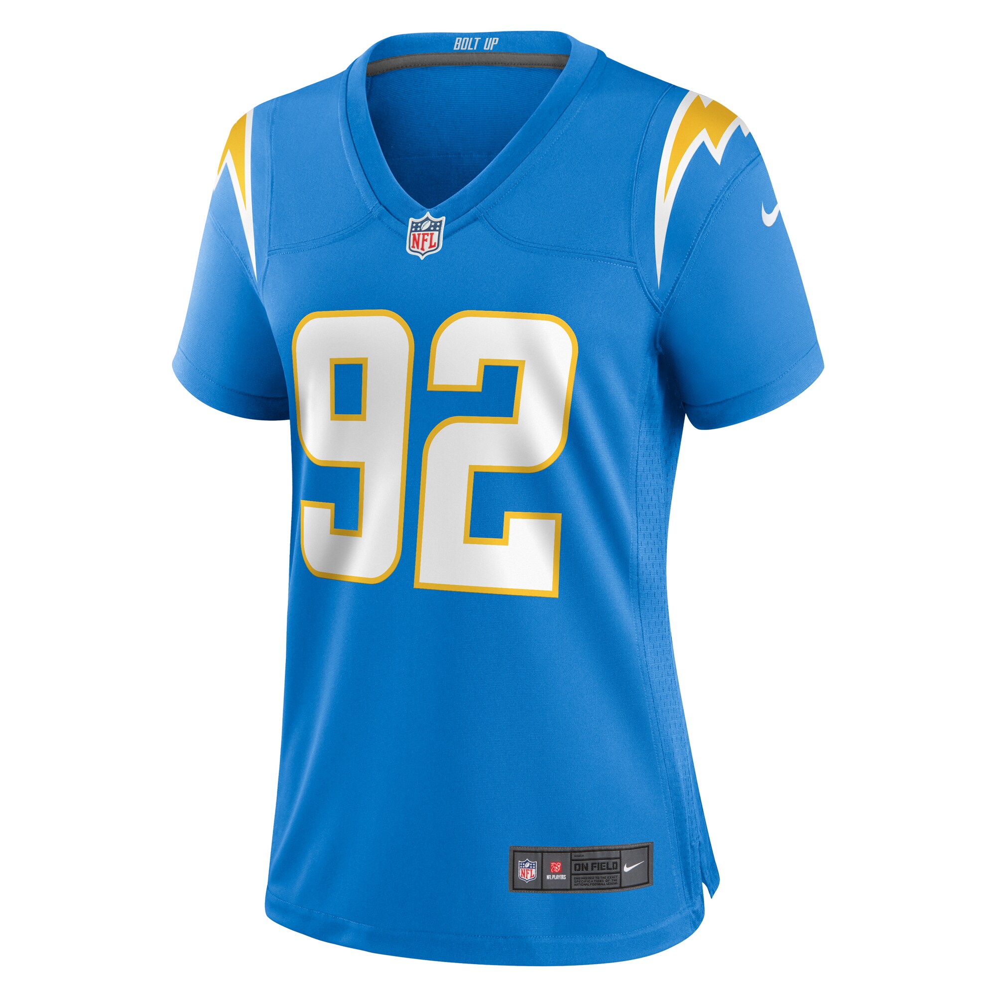 Andrew Farmer Los Angeles Chargers Women's Team Game Jersey - Powder Blue