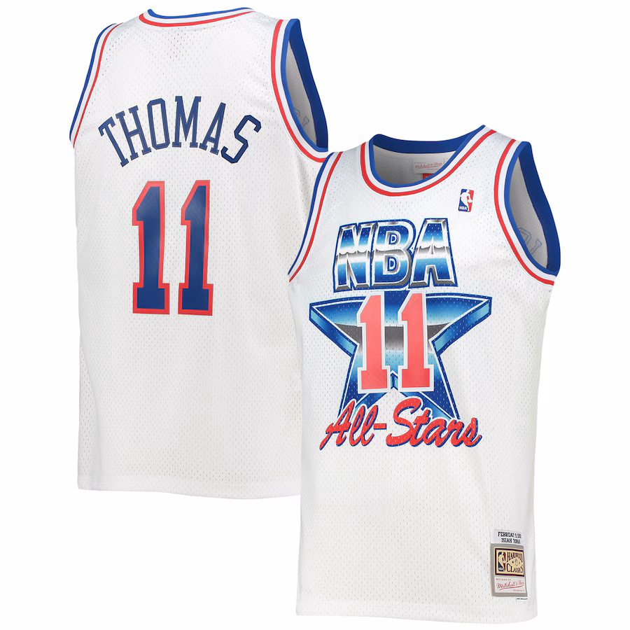 Men's Eastern Conference Isiah Thomas Mitchell & Ness White Hardwood Classics 1992 NBA All-Star Game Swingman Jersey