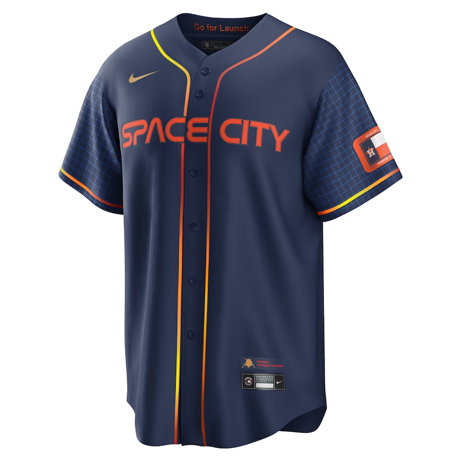 Men's Houston Astros Alex Bregman Navy City Connect Replica Player Jersey