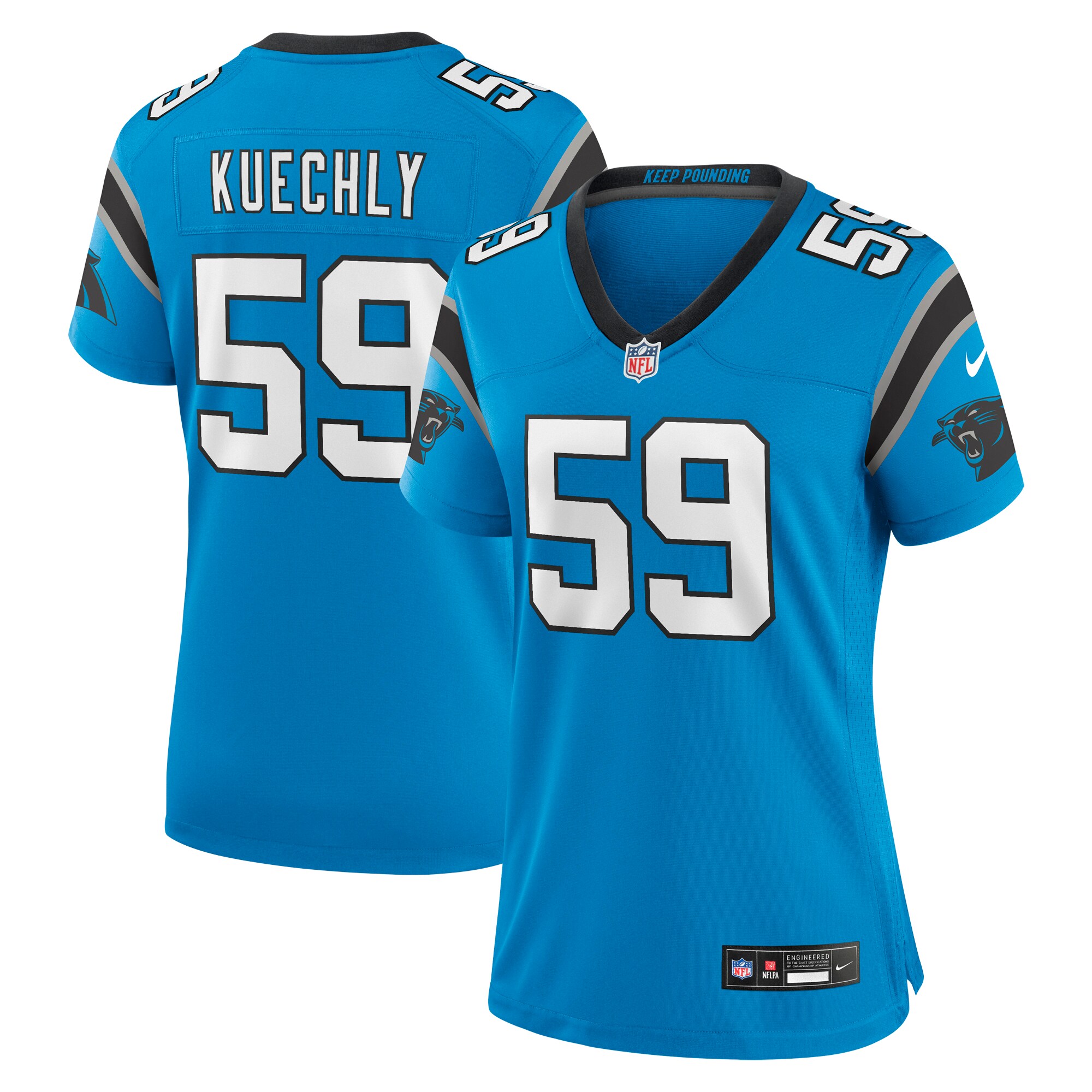 Luke Kuechly Carolina Panthers Women's Retired Player Game Jersey - Blue