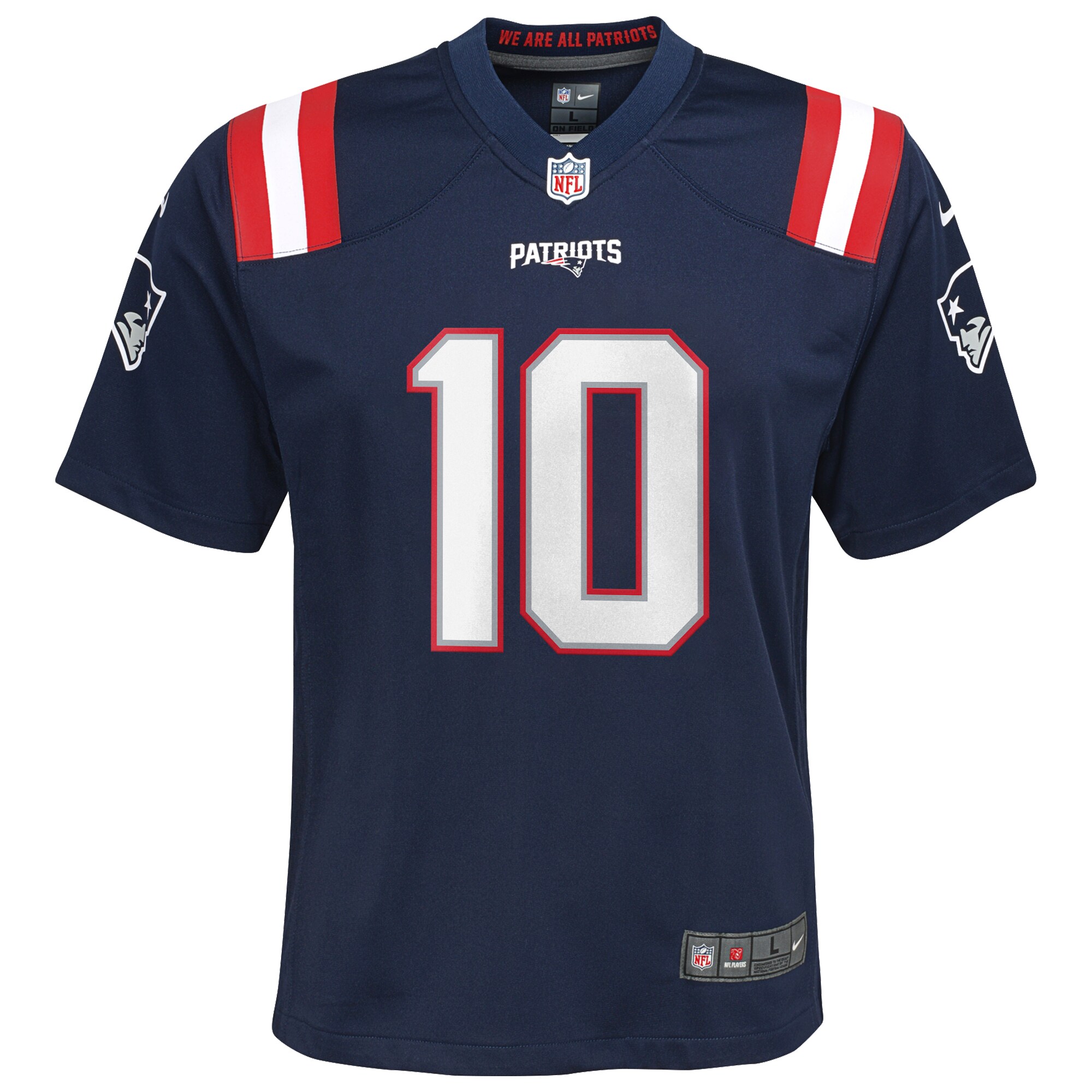 Drake Maye New England Patriots Youth 2024 NFL Draft First Round Pick Player Game Jersey - Navy