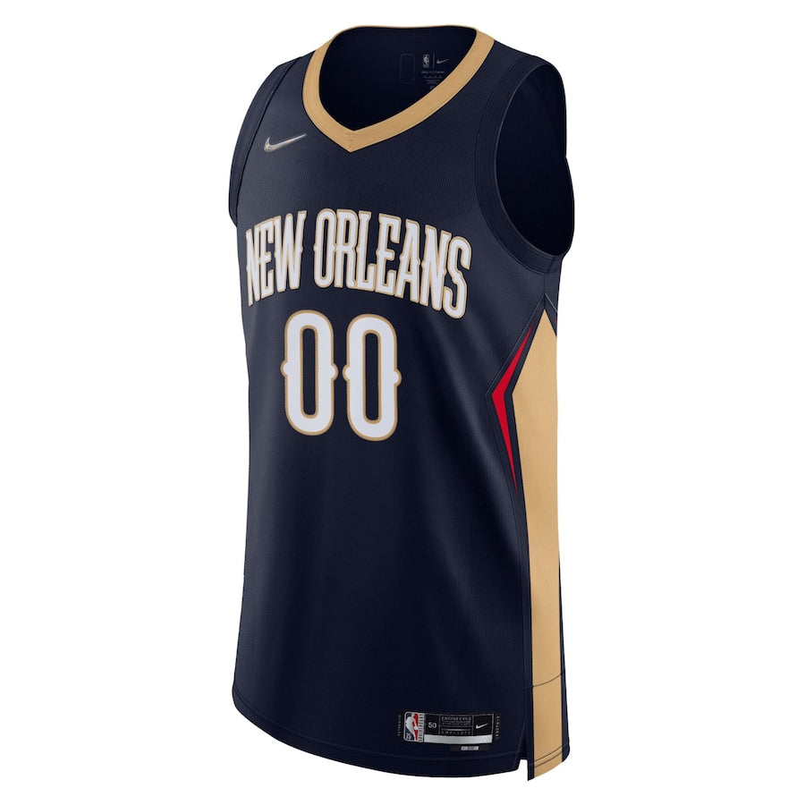 Mens New Orleans Pelicans Navy 2021/22 Diamond Authentic Custom Jersey
