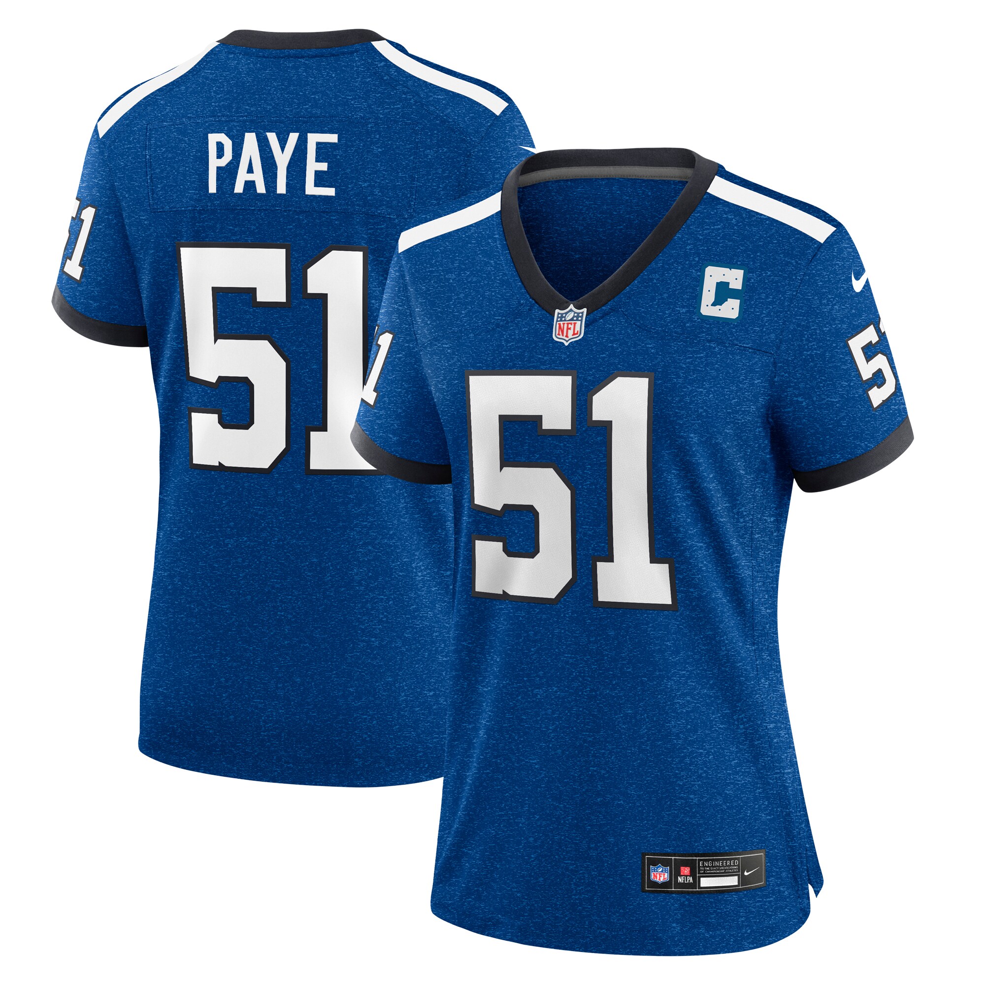 Kwity Paye Indianapolis Colts Women's Indiana Nights Alternate Game Jersey - Royal