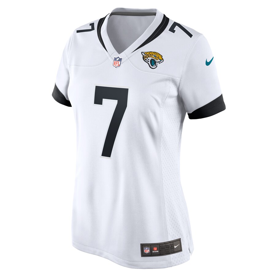Womens Jacksonville Jaguars Byron Leftwich White Retired Player Game Jersey